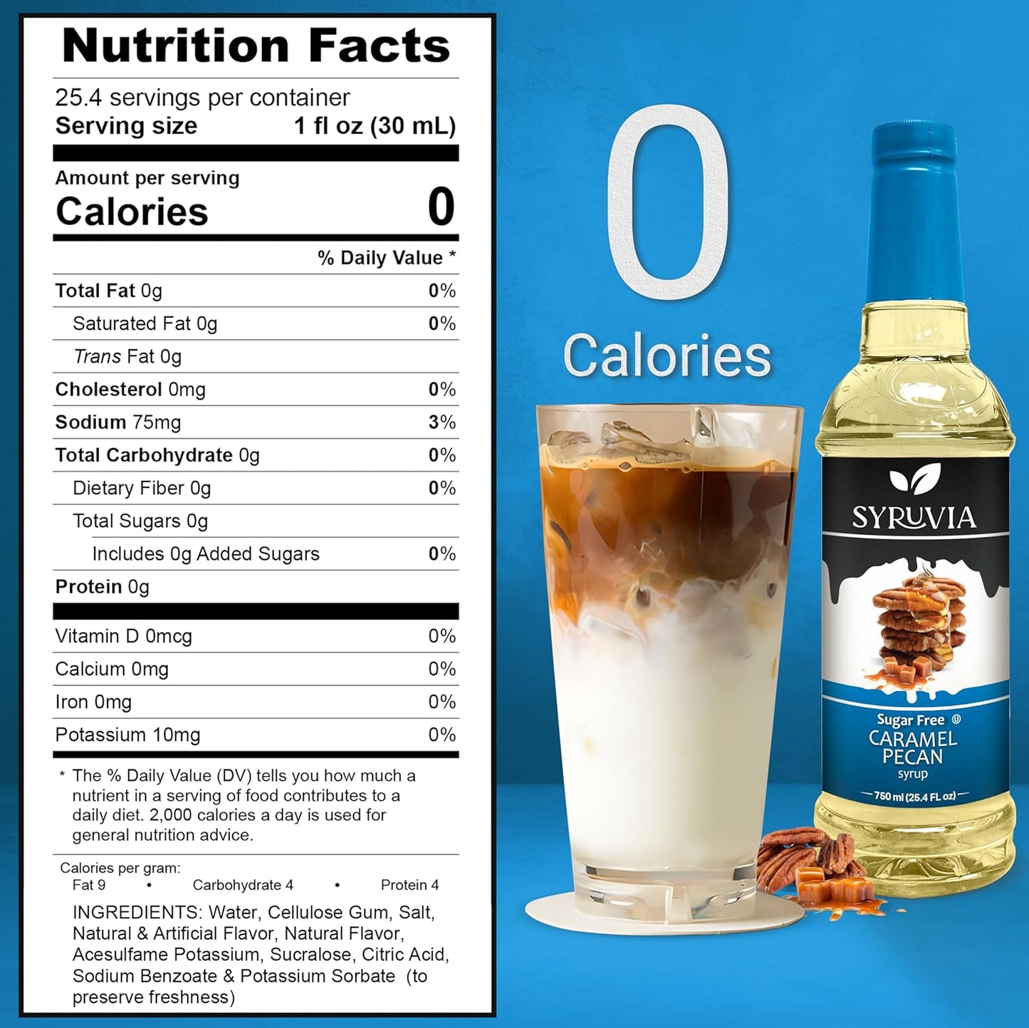 Sugar-Free Caramel Pecan Nutrition Facts