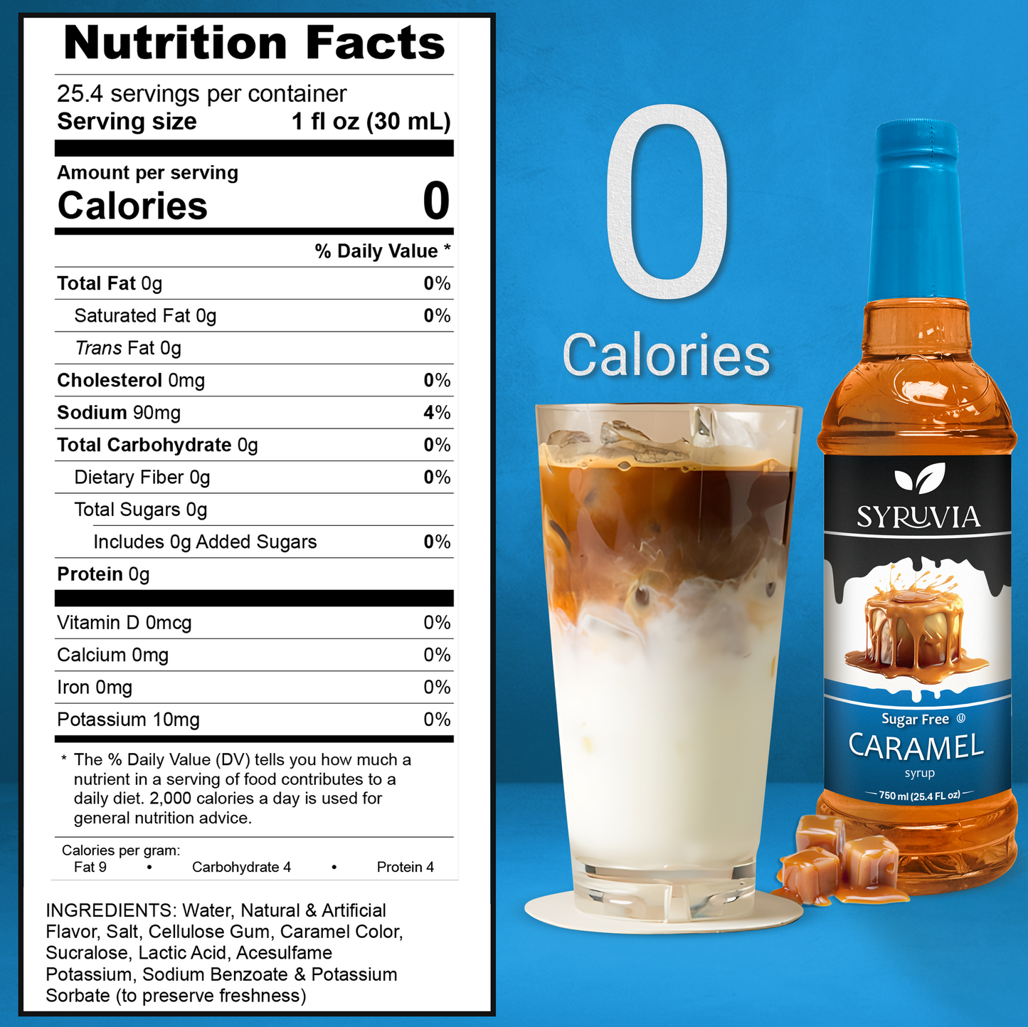 sugar free Caramel Nutririon Facts