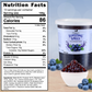 2 LB Blueberry Flavored Boba Balls for a Bursting and Popping Boba Experience ( 1 case 12x 2lb)