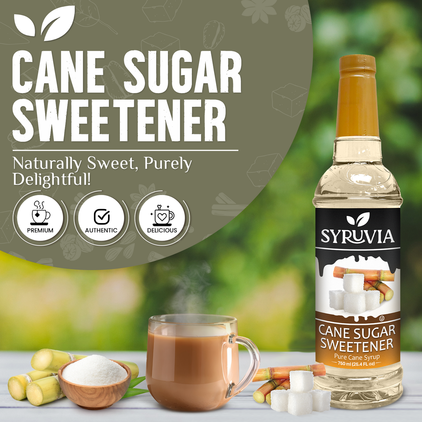 Cane Sugar Sweetener Syrup