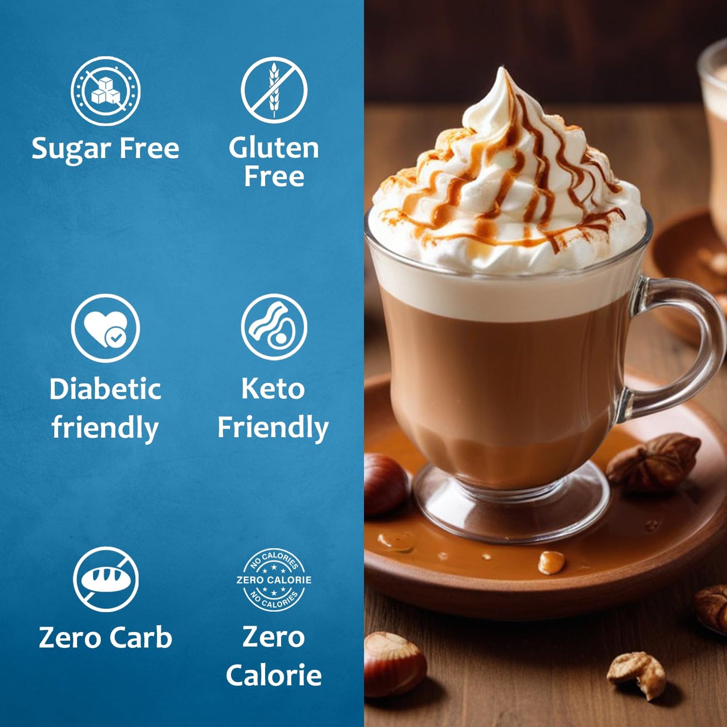 Chestnut Praline coffee syrup sugar free