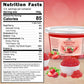 Nutrition facts Strawberry Flavored Boba