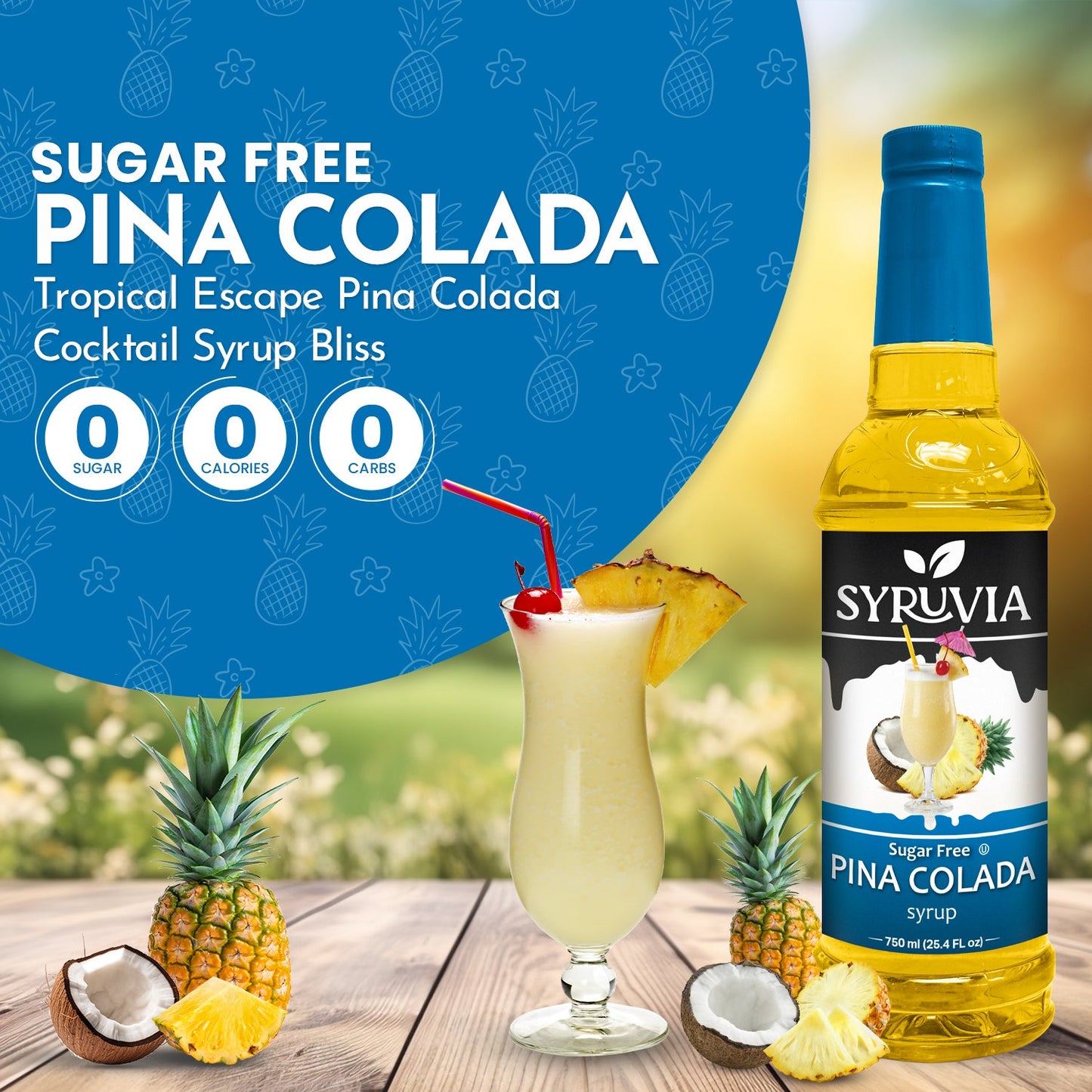 Sugar-Free Pina Colada Syrup