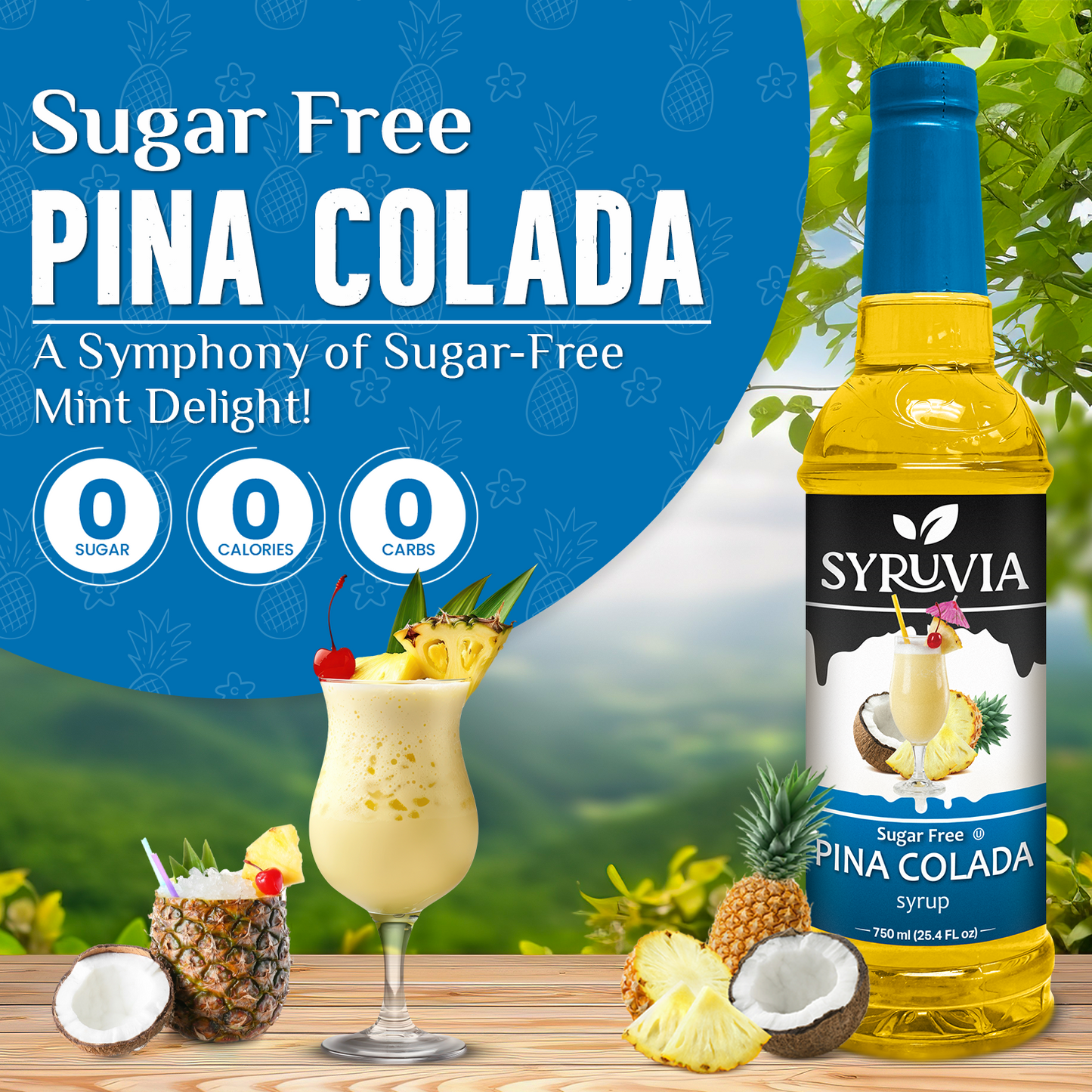 Sugar-Free Pina Colada Syrup