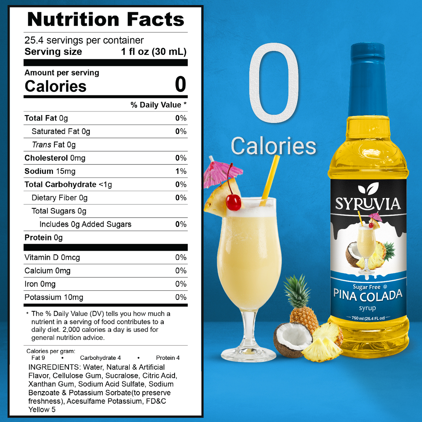 Sugar-Free Pina Colada Syrup