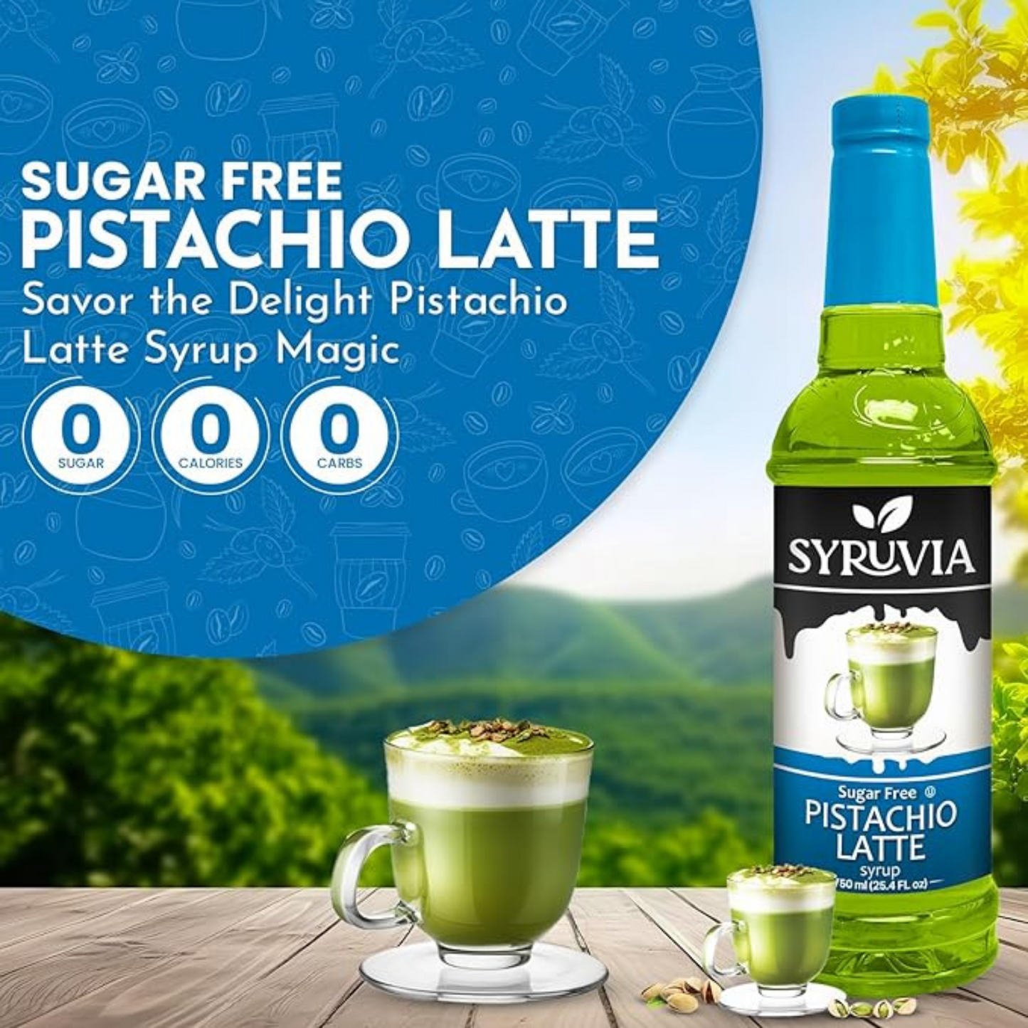 Sugar-Free Pistachio Latte Syrup