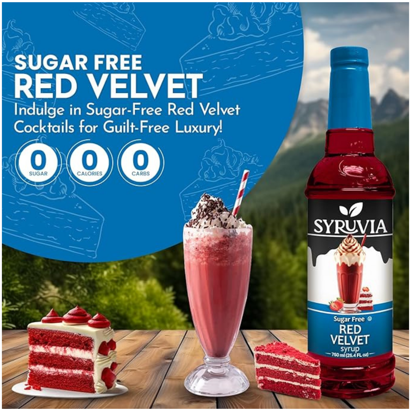 Sugar-Free Red Velvet Syrup